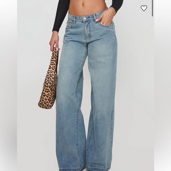 Princess Polly Denim - Princess Polly wide leg jeans